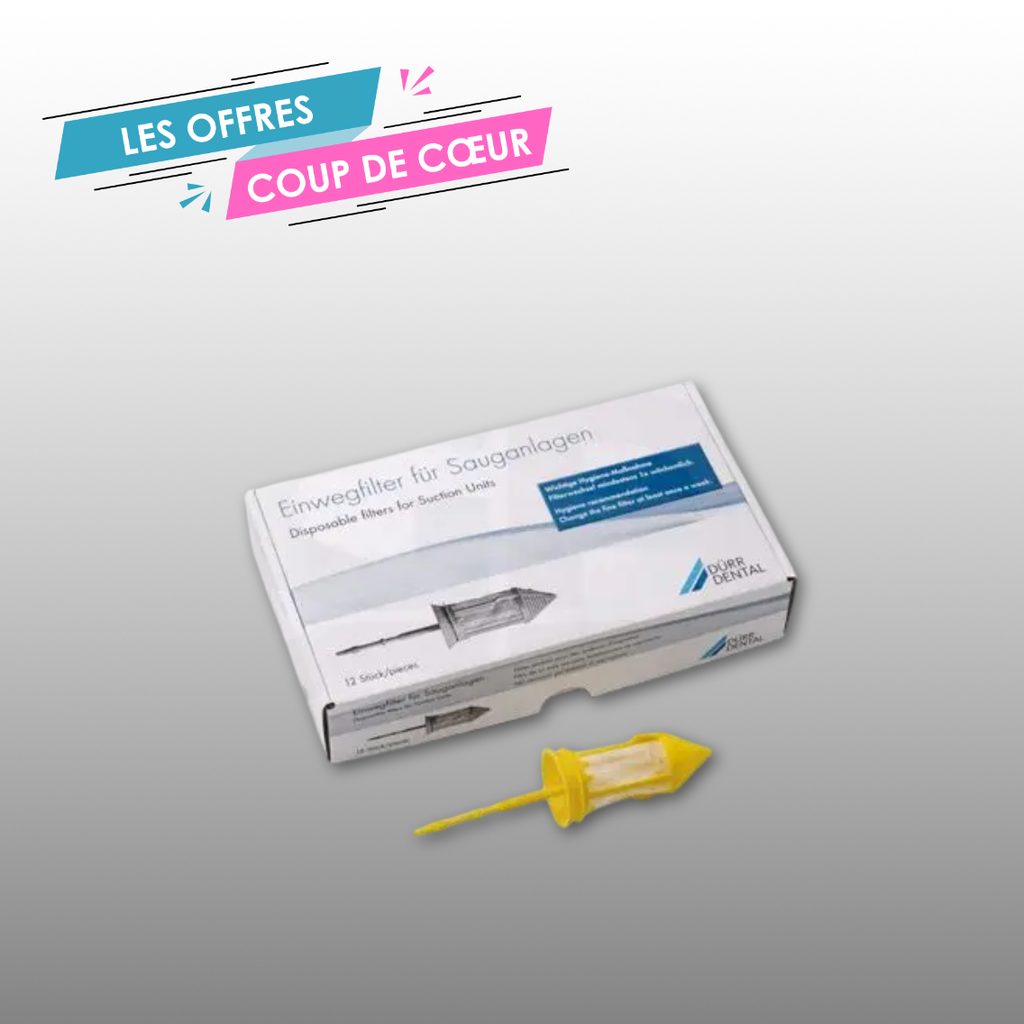 Filtre d’aspiration jetable jaune 072504100 DURR DENTAL