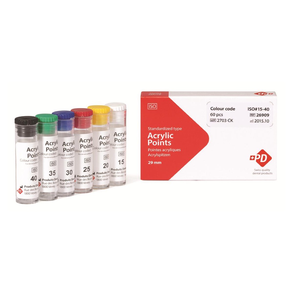 POINTES ACRYLIQUES NORMALISEES NO15 BTE 6 TUBES PD