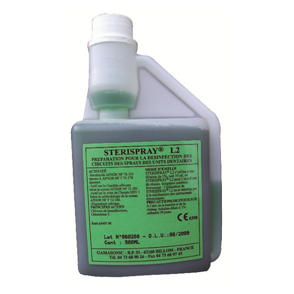 STERISPRAY L2 FLACON DOSEUR 500ML        GAMASONIC