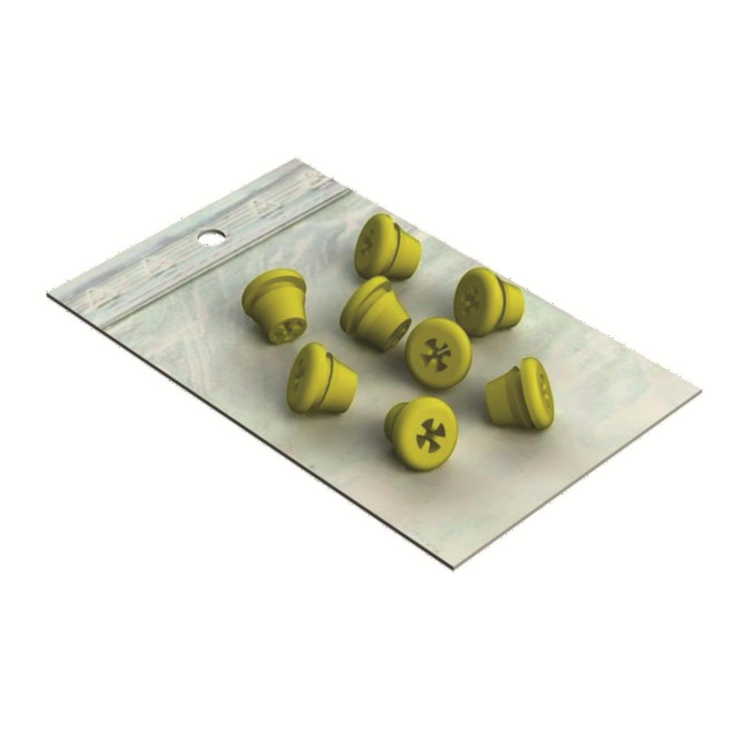 REASSORT PLUGS VERT (8)   SILICONE     NICHROMINOX