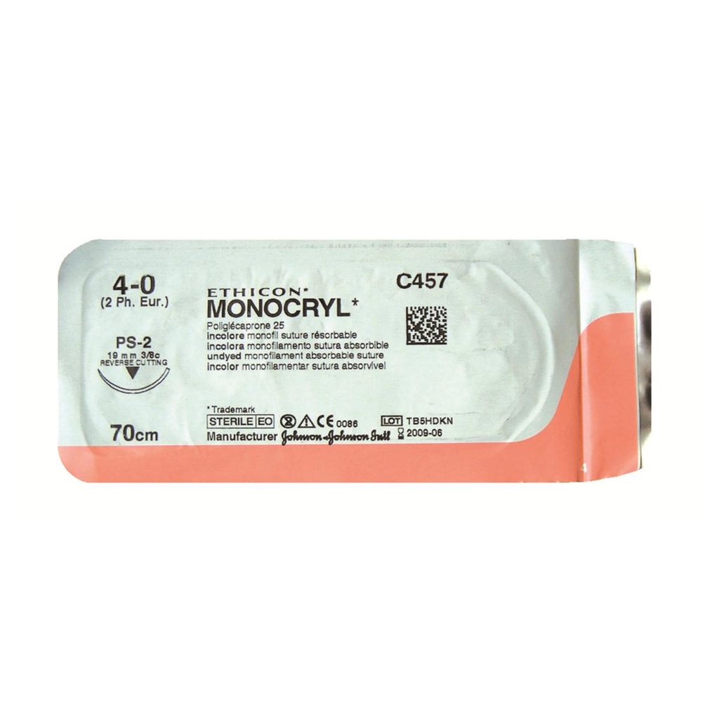 FIL DE SUTURE MCP496H MONOCRYL +           ETHICON