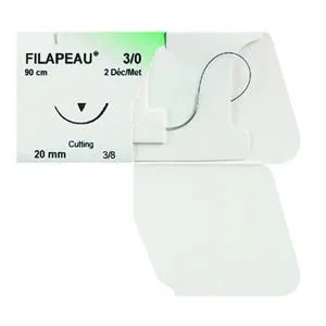 FIL A PEAU 5/0 3/8 T16 90CM (36) 87001F     PETERS