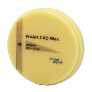 PROART CAD WAX YELLOW 98.5-20MM/1 IVOCLAR