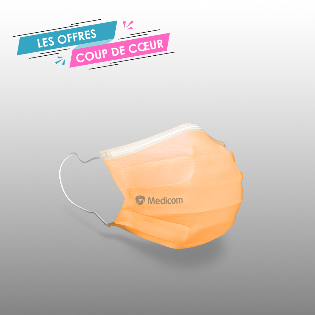 MASQUES ELASTIQUES SAFEMASK IIR ORANGE(50)MEDICOM