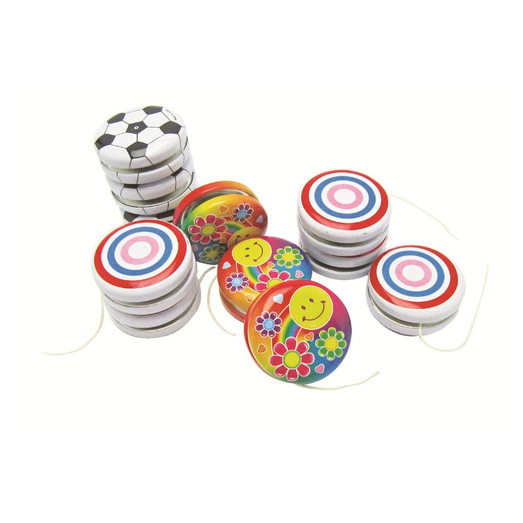 LOT DE 24 YOYOS EN METAL