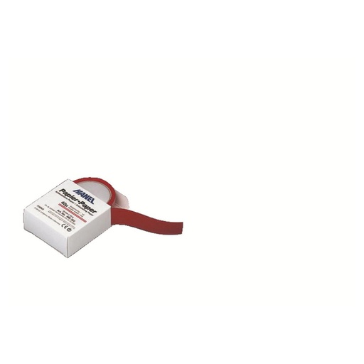 [33-117-78] PAPIER ARTICULER ROUGE 22MM 40 M.ROULEAU 15M HANEL