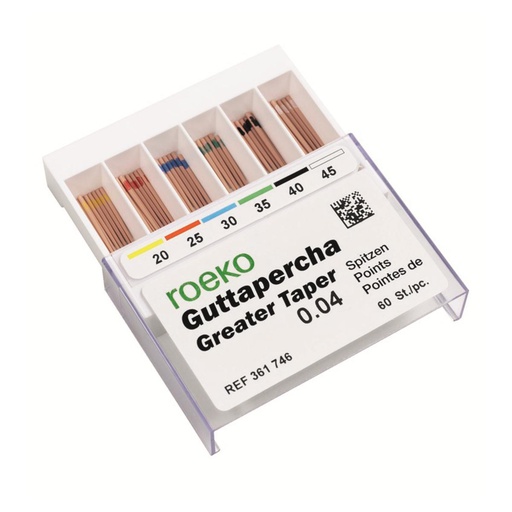 [84-851-88] POINTES GUTTA GREATER TAPER 0,04 NO30 (60)   ROEKO