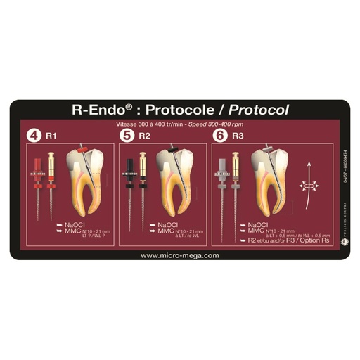 [70-192-88] R-ENDO ENDO PLAQUETTE REASSORT R2 (6)    MICROMEGA