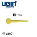 PIVOTS PLASTIQUE PINCAST JAUNES NO1 (100)     UGIN