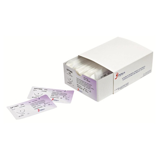 [97-496-88] FIL SUTURE RESORBABL.3/8 VIOLET 19MM 3-0(36)PETERS