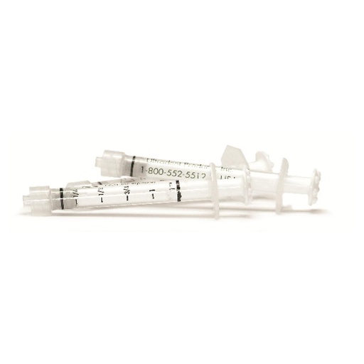 [10-072-98] SERINGUE PLASTIQUE 1,2ML PAQUET DE 20    ULTRADENT