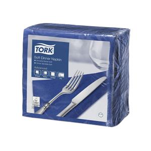 [39-492-98] SERVIETTES 33X33 BLEUES 3 PLIS (150) 477871   TORK