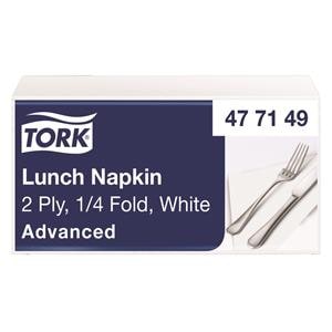 [69-492-98] SERVIETTES 33X33 BLANCHES 2 PLIS (200) 477149 TORK