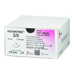 [12-895-98] SUTURE ADVANTIME 4/0 3/8XT19 70CM (36) PETERS