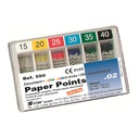 POINTES PAPIER STERILES 2% NO15 (120)          VDW