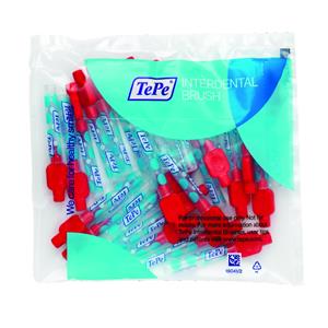 [81-637-98] BROSSETTES INTERDENTAIRES ROUGE 0.5MM (25) TEPE