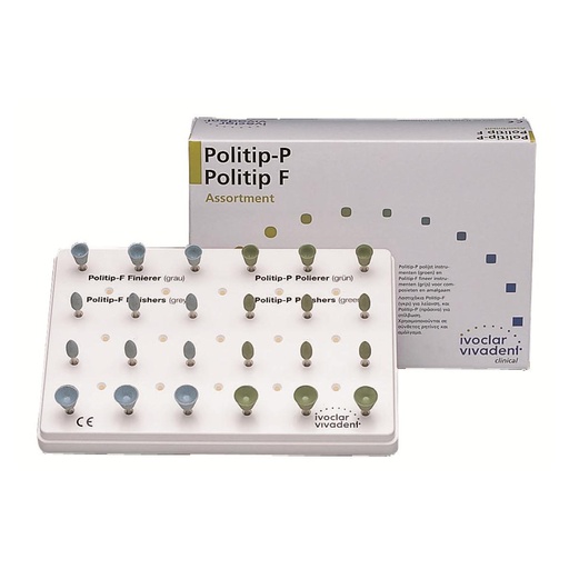 [11-935-49] POINTES SILICONE A POLIR POLITIP P  C  (X 6) VERT