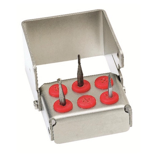 [65-192-88] PLUG IN SPECIAL CHIRURGIE H 5CM ROUGE  NICHROMINOX