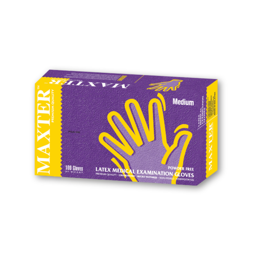 [84-741-59] Gants Latex sans Poudre - Medium MAXTER