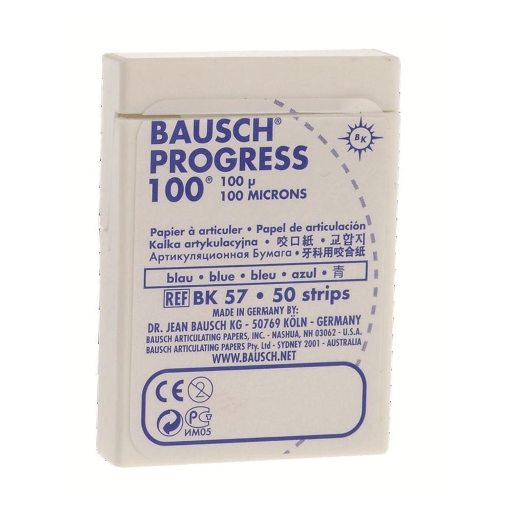 PROGRESS BANDES PRECOUPEES BLEU (50)  BK57 BAUSCH