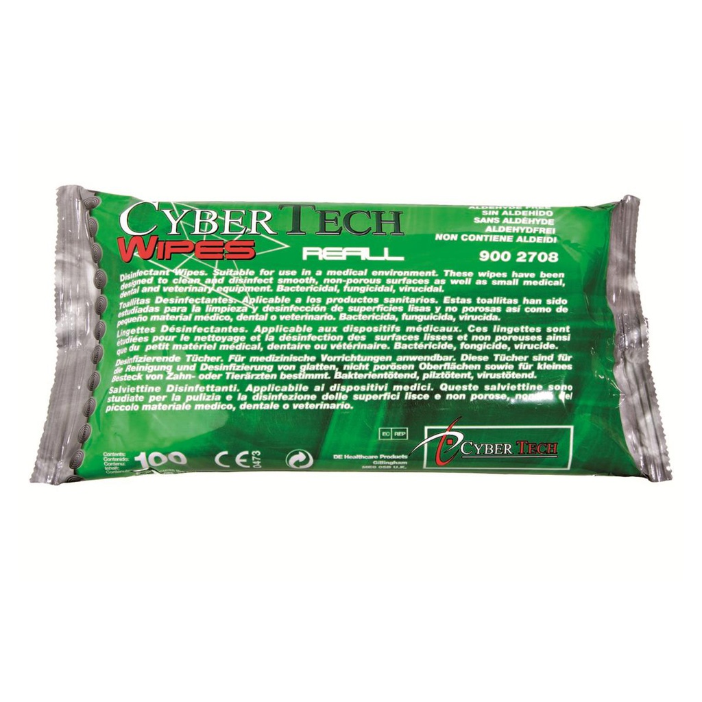 LINGETTES MENTHE RECHARGE 100  9002708 CYBERTECH