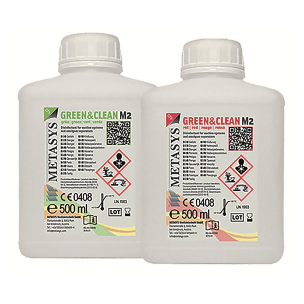 LQ * GREEN &amp; CLEAN M2 RECHARGE 2X500ML     METASYS