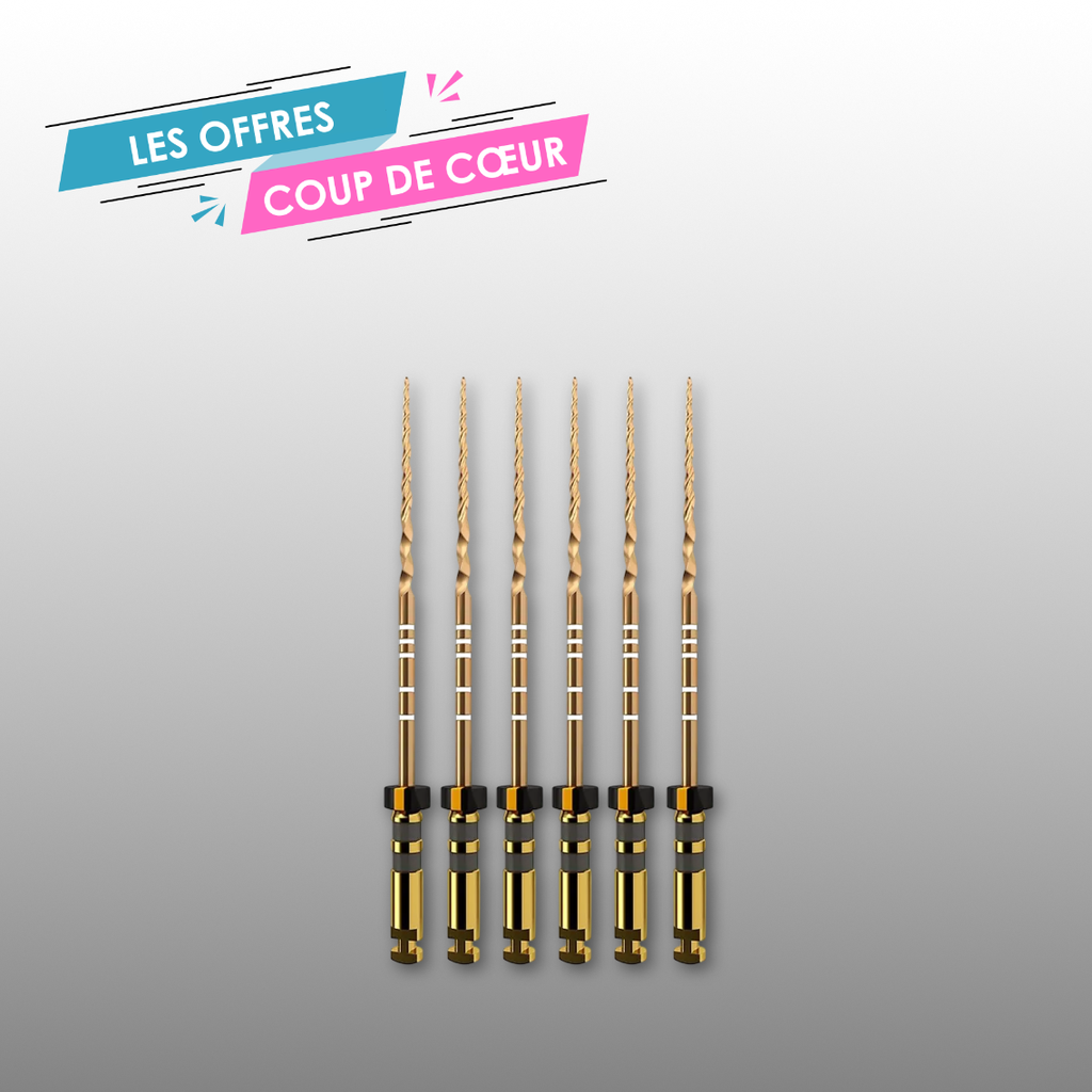 Pack de 6 Pro-taper Gold stérile F4 MAILLEFER