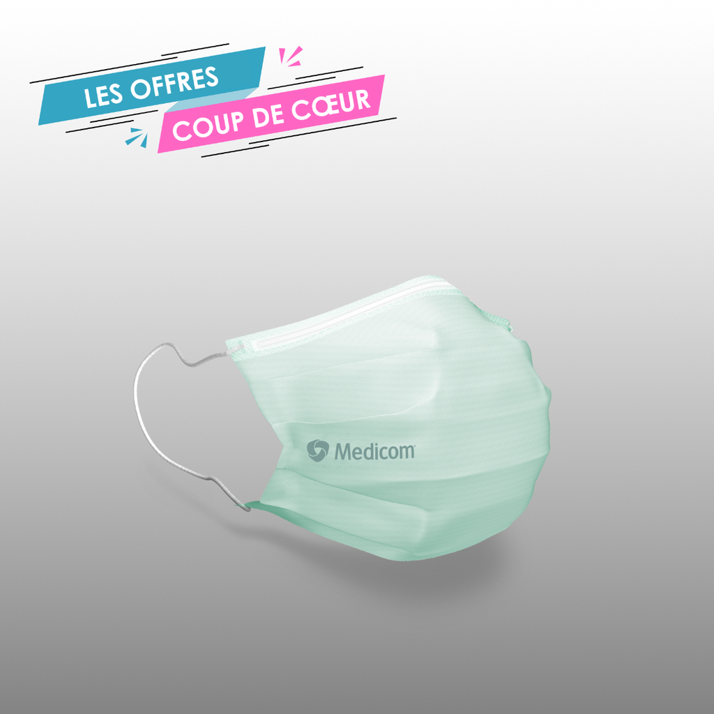 Masques à élastiques Safemask Vert MEDICOM