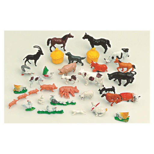 [78-961-08] JOUETS ASSORTIMENT NO3 (100 ANIMAUX)         HAGER