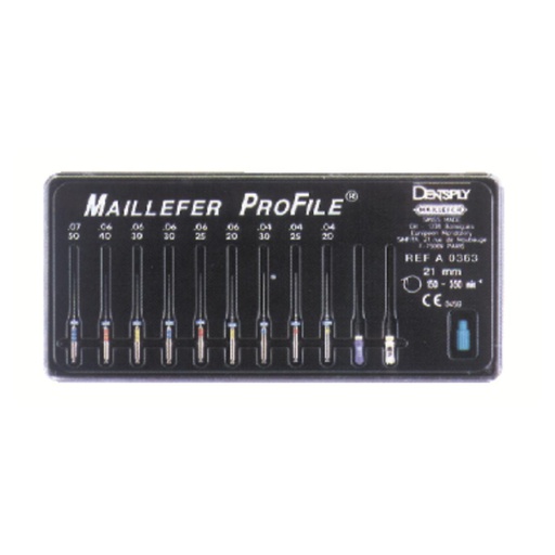 [906-21-88] MAILLEFER PROFILE COFFRET 25MM           MAILLEFER