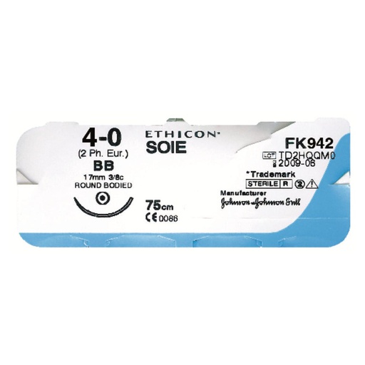 [142-02-88] FIL SUTURE SOIE NOIRE K945G (12)           ETHICON