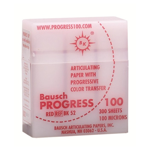 [825-82-88] BK52 PAPIER A ARTICULER ROUGE 300 FEUILLES  BAUSCH