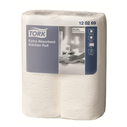 [499-82-88] #ESSUIE-TOUT 23X23CM 2PLIS 64 F.(24 ROULEAUX) TORK