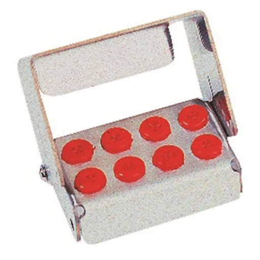 [141-92-88] PLUG IN 8 PERFORATIONS ROUGE           NICHROMINOX