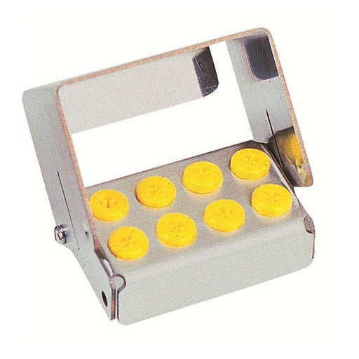 [241-92-88] PLUG IN 8 PERFORATIONS JAUNE           NICHROMINOX