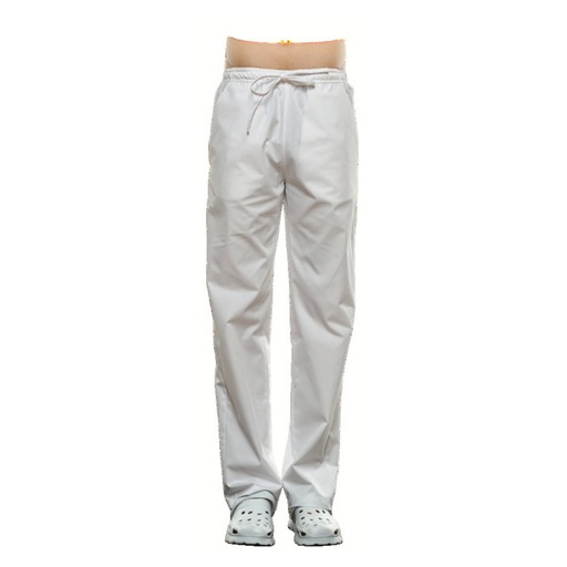 [761-40-98] PANTALON MIXTE BLANC TAILLE XS             SELEKTO