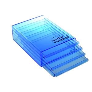 [994-32-98] COFFRET BLEU PLASTIQ.4 TIROIRS POUR DENTS  IVOCLAR