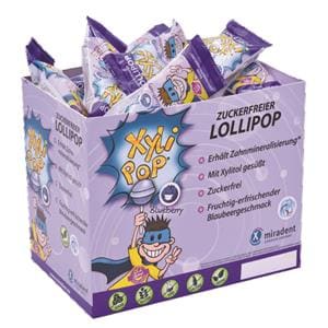 [919-77-98] XYLIPOP SUCETTE MYRTILLE PRESENTOIR (50)     HAGER