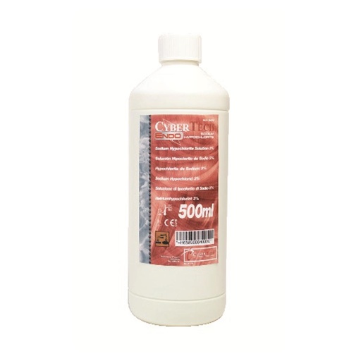 [004-80-09] HYPOCHLORITE DE SODIUM 3% 500ML  9008400 CYBERTECH