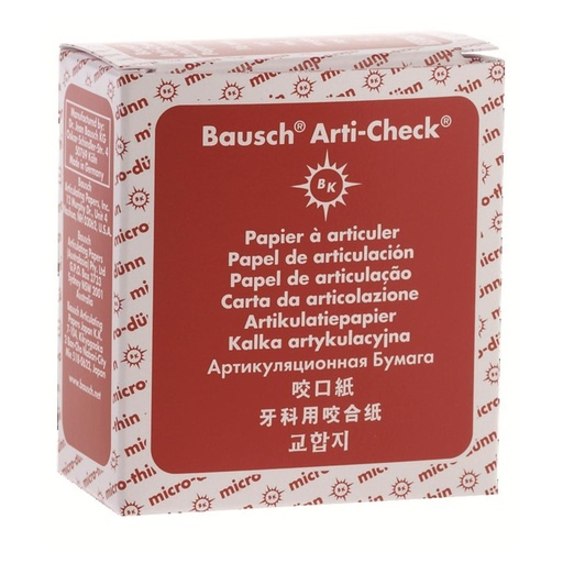 [650-31-09] BK14 PAPIER A ARTICULER ROUGE ROULEAU 15M   BAUSCH