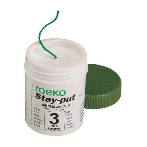 [493-02-09] FIL RETRACT.STAY-PUT NON IMPREGNE NO 1 FIN   ROEKO