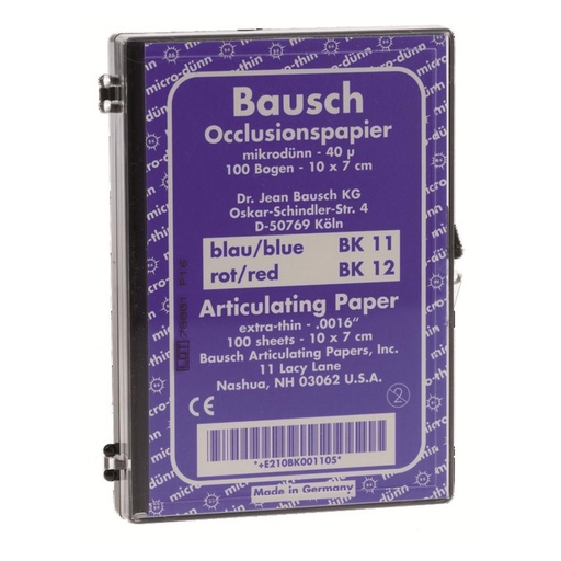 [961-10-49] BK11 PAPIER A ARTICULER BLEU 100 FEUILLES   BAUSCH