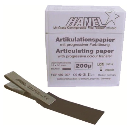 [645-10-59] PAPIER A ARTICULER BLEU  200 MICRONS (300)   HANEL