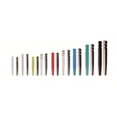 TENONS CYL.CON.INOX (20) L: 9.5MM BLANC  DENTOCLIC