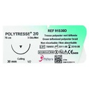 SUTURE POLYTRESSE3/0 3/8 T19 75CM (36) PETERS