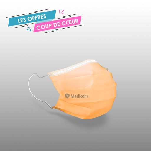 [25-457-98] Masques à élastiques Safemask Oranges MEDICOM