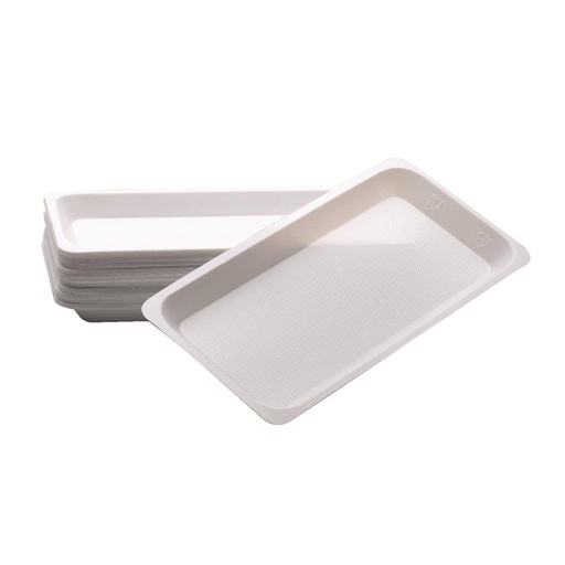 [22-491-88] # PLATEAUX JETABLES SIMPLES GRANULEUX 20X15 (400)